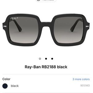 NEW ✨Ray-Ban Black Square Frame Sunglasses